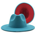 Лоскутные цвета классическая шляпа Fedora с пряжкой для ремня
